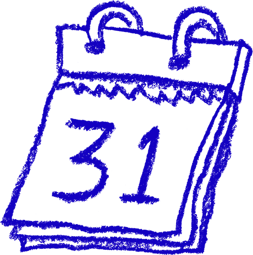 Calendar-1-RGB Calendar line drawing