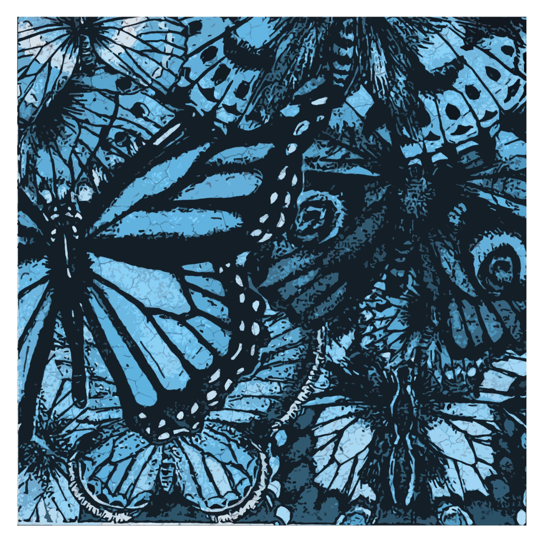 A painting of butterflys 