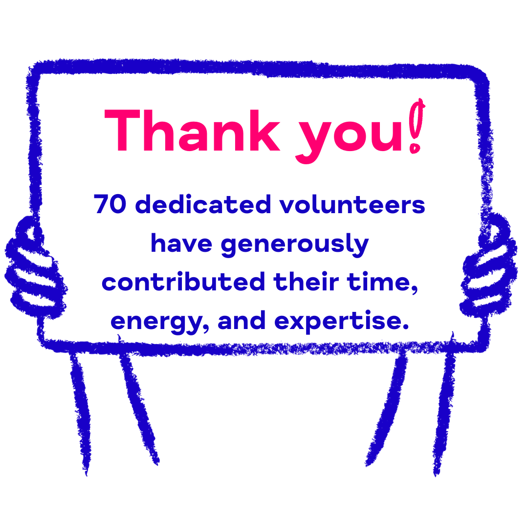 Thank you volunteers Paint brushes, colouring pencils and scissors in metal jars
