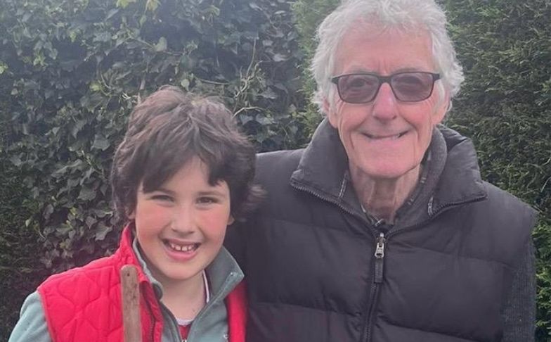 Barry and his grandson